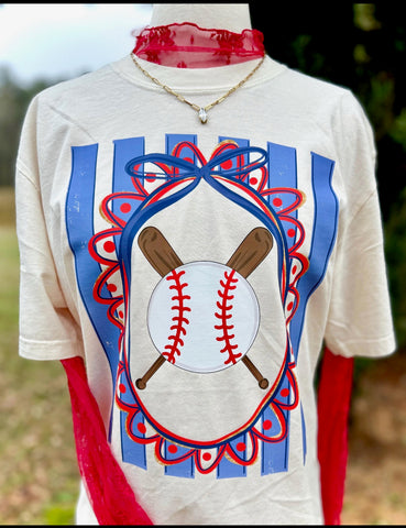 All-American Bow Baseball Tee