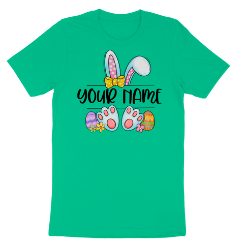 Easter Bunny Girl Monogram T-shirt