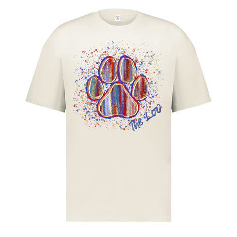 Tougaloo College Bulldogs “The Loo” Paw Print T-Shirt | HBCU Spirit Wear