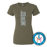 Mississippi 601 Area Code T-shirt LADIES