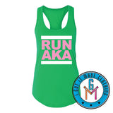 RUN with ME Ladies Racerback Tank