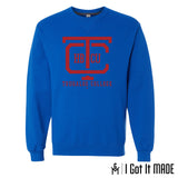 Tougaloo College HBCU Crewneck Sweatshirt (red print)